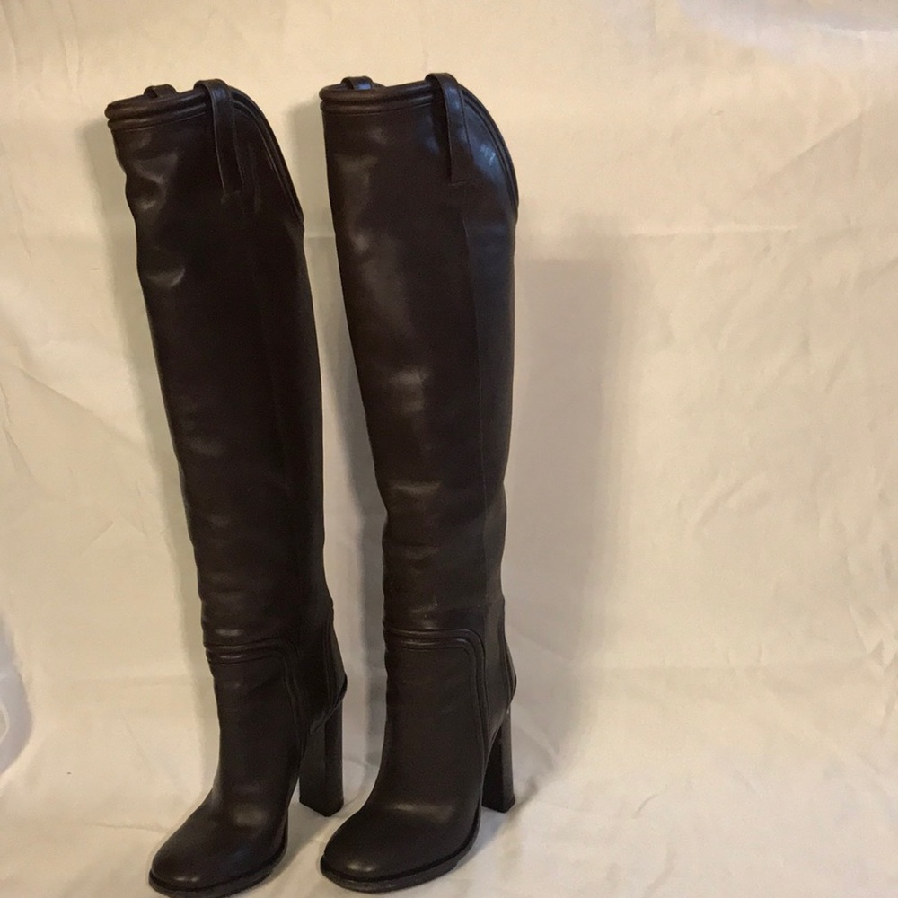 Beautiful Lifford Gucci knee high boots in cocoa - Picture 3 of 8